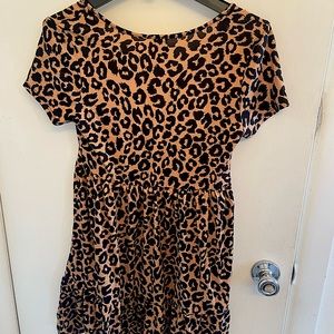 *NEVER WORN* Blue Rain Cheetah Dress